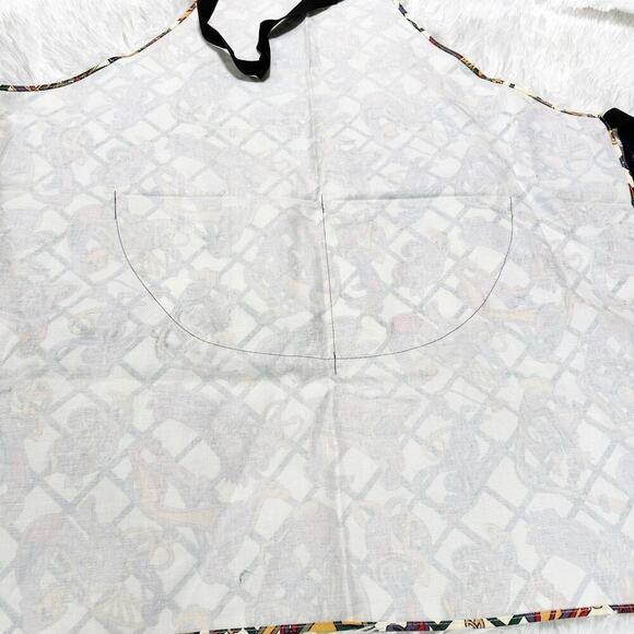 Ulster Weaver Cotton Apron Abstract Art Style Design - Picture 6 of 6